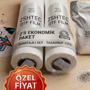 2 ADET DTF Çift Mat Film Rulo