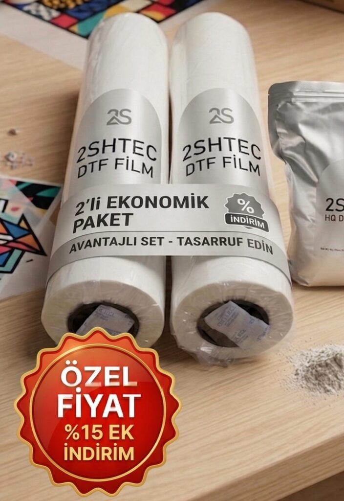 2 ADET DTF Çift Mat Film Rulo